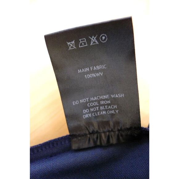 ERNEST W. BAKER ITALY Cuffed 70s Wool Trouser Pant Blue SSENSE 44 XS NWT $570 - Picture 11 of 13